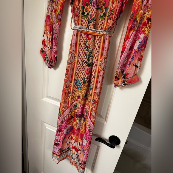 Aratta Floral Multicolor Kimono Goddess Dress - Picture 6 of 16